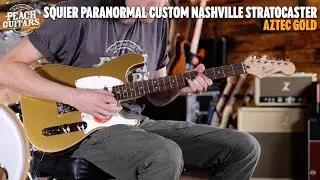 Squier Paranormal Custom Nashville Stratocaster | Laurel - Aztec Gold