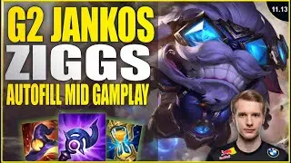 💥 G2 JANKOS ZIGGS MID GAMEPLAY [LIVE STREAMING] 💥 Patch 11.13 / S11