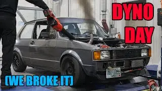 WE DYNO THE RABBIT!! - MK1 VW Rabbit Turbodiesel (4K)