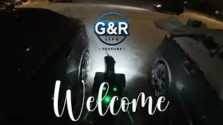 POV: Ego Single Stage Snow Blower at Night 4K
