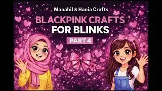 Black Pink Crafts For Blinks | Part 4 🖤💗#manahilhaniacrafts #viral #viralshort #foryou #fyp #diy