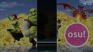 the entire shrek movie but it's in osu!