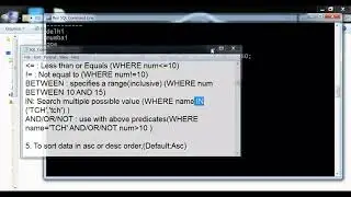 SQL #6 - Show rows by filtering Data (BETWEEN, LIKE, IN Operator in SQL)| Predicates in SQL (Part-2)