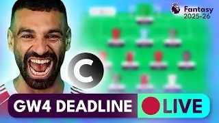 FPL DEADLINE STREAM ⏰ GW4 FINAL TEAM & EARLY TEAM NEWS! 🚨 | Get Your Last Minute FPL Questions In!