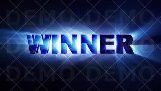 SUCCESS / WINNER Text Explosion, Animation, Rendering, Background, CGI, Loop, Stock Video, 4k