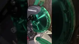 Metabo Mitersaw turned on for first time