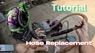 How To Replace Portable Bissell Pro Shampoo Hose and Head | Tutorial