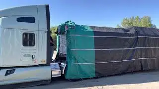 Tarping a load of lumber