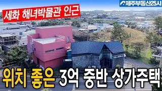 [매물번호0626] 구좌읍  해녀박물관 초입  거주 밎 임대수익 최적의 3억 중반대 상가주택
