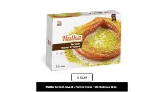 MODA Turkish Sweet Churros Halka Tatli Baklava 16oz