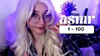 ASMR ☁️ Count & countdown 1 to 100 (FR)