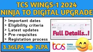 TCS wings1 full details|wings1 may 2024|eligibility|registration|prerequisites |TCS.