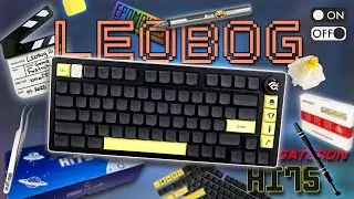 Leobog Hi 75 + Gateron Milky Yellow + PBT keycaps | Моддинг механической клавиатуры + ASMR Unboxing