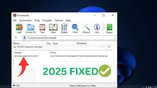How to fix Damage or Corrupted RAR / ZIP file | Unexpected end of archive Error