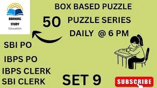 Box Based Puzzle|50 Puzzle Series 2026|Set 9|Banking Study