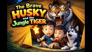 The Brave Husky and the Jungle Tiger