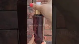 |Zenvista Packaging|Amber Color Bottle With Gold Plated White Mist Pump- [ZMA08]