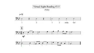 Virtual Sight Reading Level 3.5 (Tuba)