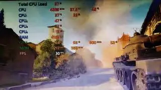 MSI GT630 4GB GDDR3 running World Of Tanks EnCore Benchmark @ Medium @ 720p