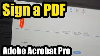 How to sign a PDF document in Adobe Acrobat Pro? (Fill and Sign, PNG or JPG scanned signature)