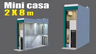 mini casa de apenas 2x8 confortável e fácil de fazer