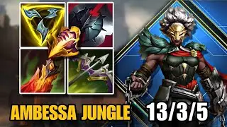WILD RIFT CHINA AMBESSA JUNGLE | BEST AMBESSA BUILD RUNES SEASON 17 | BEST CHALLENGER RANK GAMEPLAY