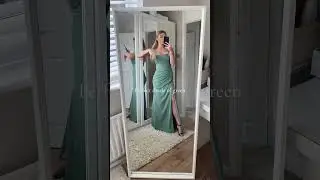What I ordered vs what I got from JJ&rsquo;s House! This Sage bridesmaid dress is a NEED 😍 #jjshouse