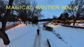 A Magical Winter Walk in Stratford &ndash; Christmas Lights, Snow & Shakespeare Festival Magic