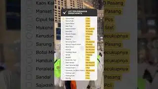 LIST PERLENGKAPAN UMROH WANITA