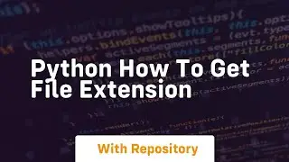 python how to get file extension