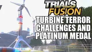 Trials Fusion Turbine Terror Challenges And Platinum Medal Greenhorn's Grotto Track Challenge