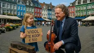 9-JARIG MEISJE PROBEERT VIOOL VAN HAAR VADER TE VERKOPEN OP DE MARKT&hellip; TOT ANDR&Eacute; RIEU LANGSKOMT