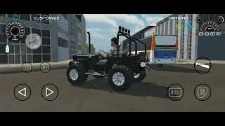 Mini Jeep Drive in City Area