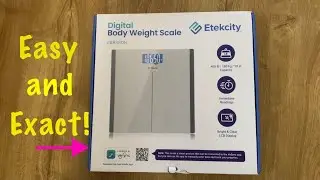ETEKCITY digital body weight scale[EB9380H]. Review & Demonstration.