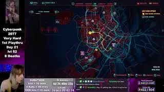 Trans Goth Doll plays Cyberpunk 2077 - 1st Playthru, Day 21