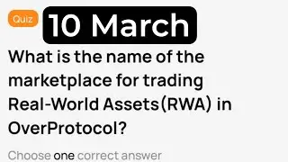Over wallet Quiz Today | over wallet today quiz answers | 10 March 2024 #overwallet