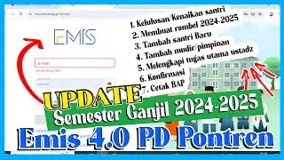 UPDATE EMIS 4.0 PD PONTREN ❗ SEMESTER GANJIL 2024-2025