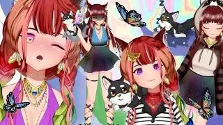 [ LIVE2D ] Vtuber model showcase - The WolfGirlX  - New RGB outfit, pet + VBridger mouth rigging etc