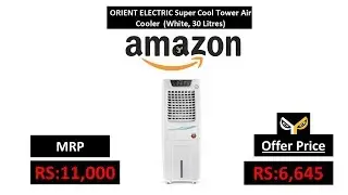 ORIENT ELECTRIC Super Cool Tower Air Cooler  (White, 30 Litres)