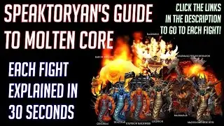 MOLTEN CORE QUICK-GUIDE: 30 SECONDS PER BOSS + ANNOTATIONS FOR QUICK REFERENCE!