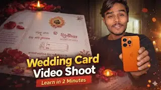Wedding Card Video Shoot 😍🔥 | Shaadi Card Video Kaise Shoot Kare | Wedding Vlog