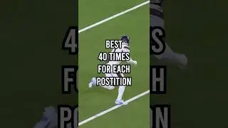 The BEST 40-Yard Dash for EACH Position!