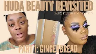 HUDA BEAUTY REVISITED PART 1 | FAUX FILTER FOUNDATION GINGERBREAD 430N | FULL COVERAGE GLAM