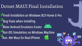 Полная установка Dotnet MAUI на Windows Home и Pro