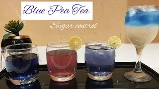 4 Easy way to make Blue Butterfly Pea Flower Tea | healthy Tea | Shabna Ubaid #Blue pea Tea