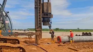 Upper D80cm Pile Connection Process 