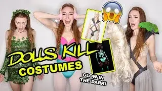 TRYING ON DOLLSKILL HALLOWEEN COSTUMES!!!  👻