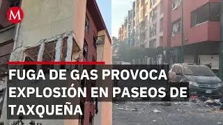 Explosi&oacute;n por gas da&ntilde;a edificio en Paseos de Taxque&ntilde;a