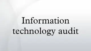 Information technology audit