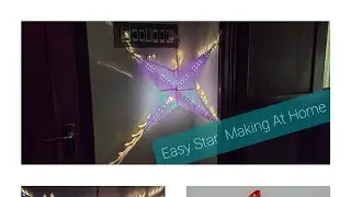 # Easy Christmas Star Making At Home # Creative Ideas # Siva Arts & Crafts  Academy #